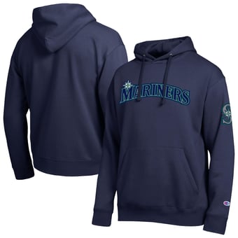 Men's Champion  Navy Seattle Mariners All Star Wordmark Hoodie