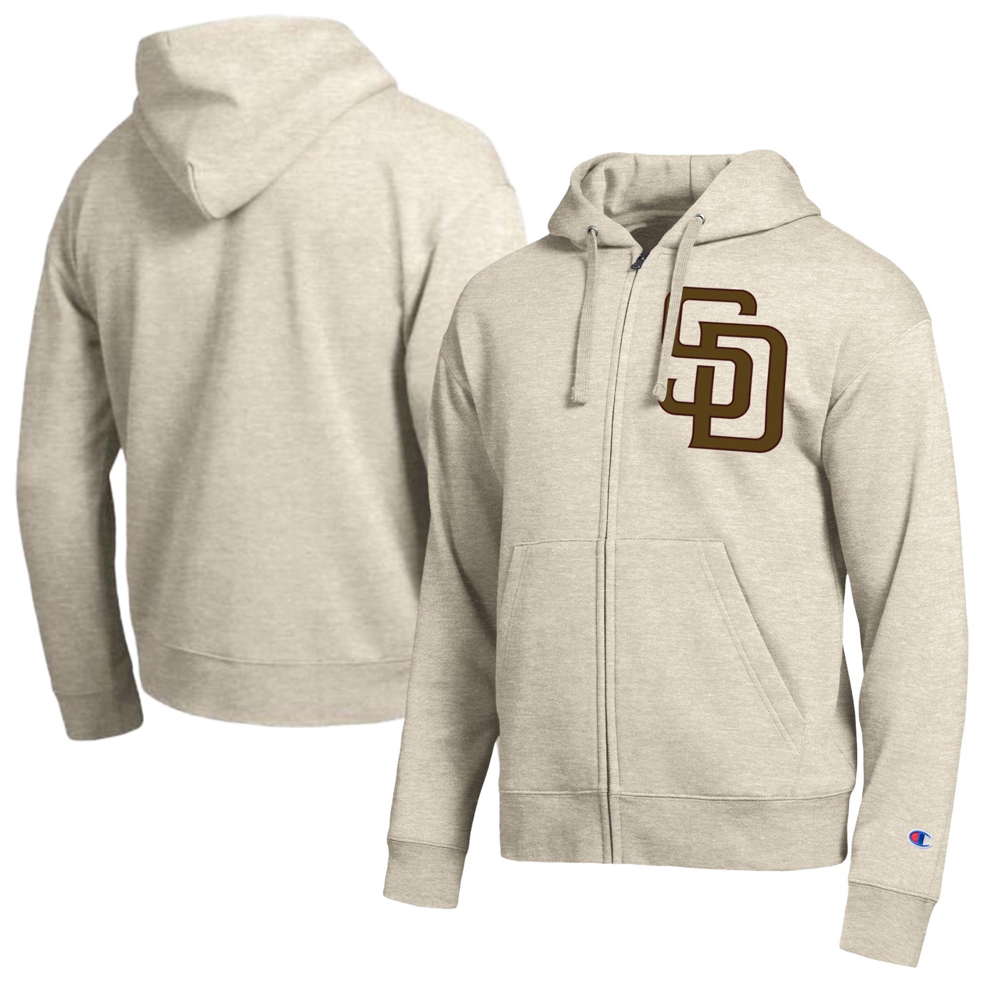 Men's Champion Sand San Diego Padres All-Star Full-Zip Hoodie