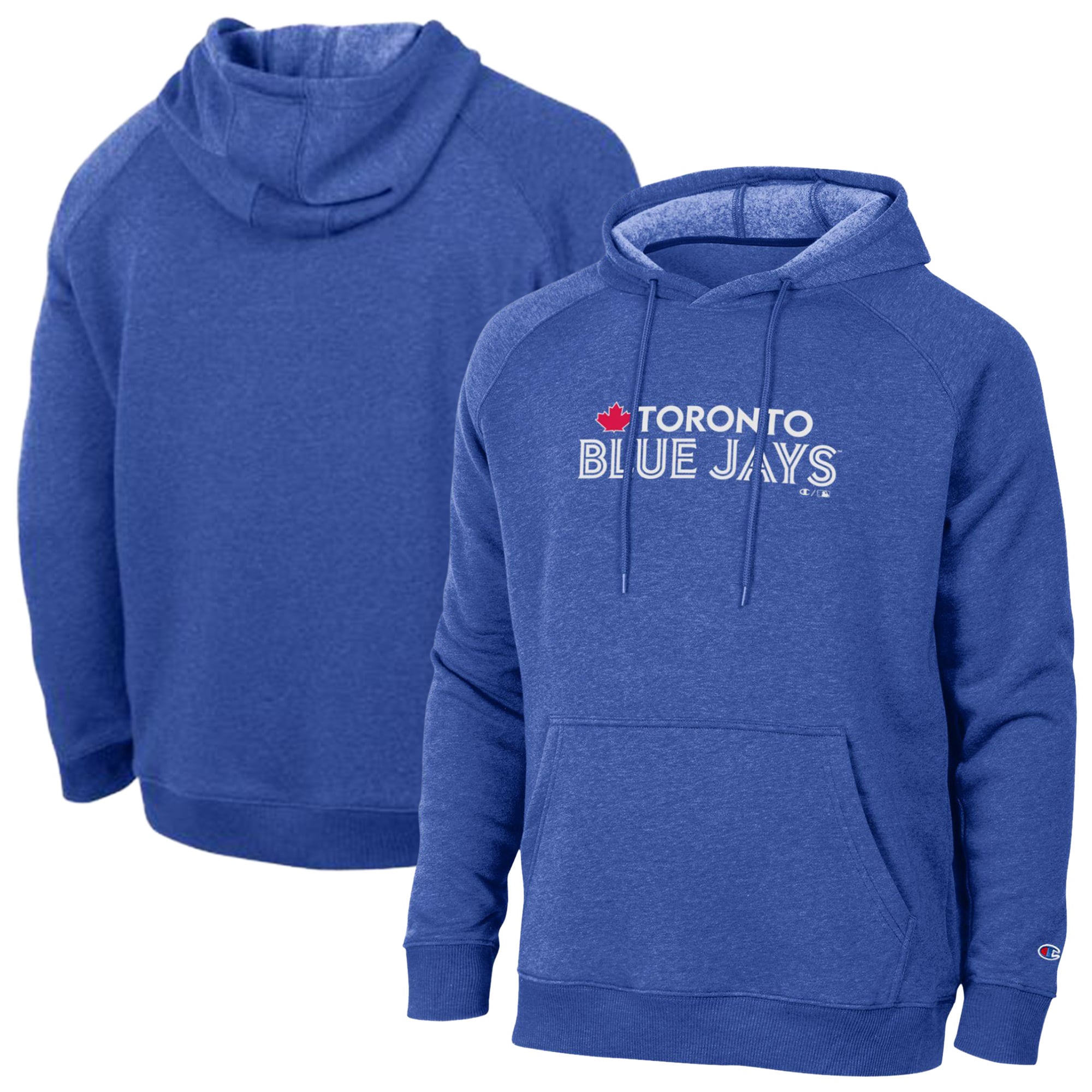 Men's Champion Royal Toronto Blue Jays Triumph Tri-Blend Raglan Hoodie