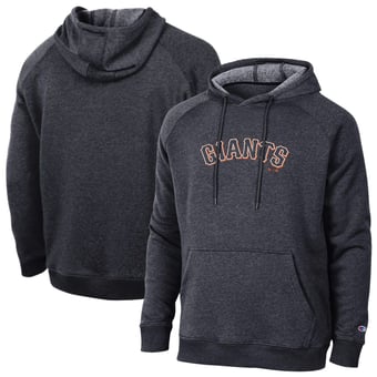 Men's Champion  Black San Francisco Giants Triumph Tri-Blend Raglan Hoodie