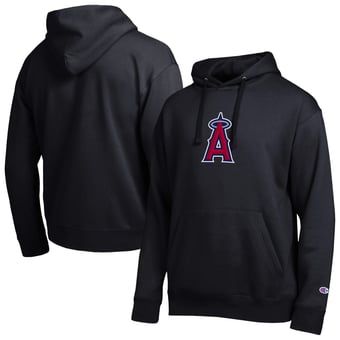 Men's Champion Black Los Angeles Angels All Star Embroidered Logo Hoodie