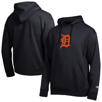 Men's Champion Black Detroit Tigers All Star Embroidered Logo Hoodie