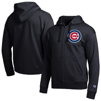 Men's Champion  Black Chicago Cubs All-Star Full-Zip Hoodie