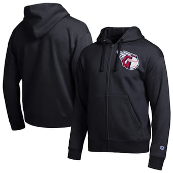 Men's Champion  Black Cleveland Guardians All-Star Full-Zip Hoodie