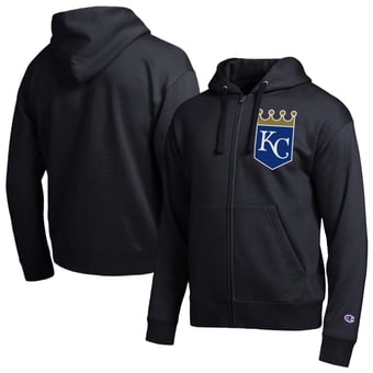 Men's Champion  Black Kansas City Royals All-Star Full-Zip Hoodie