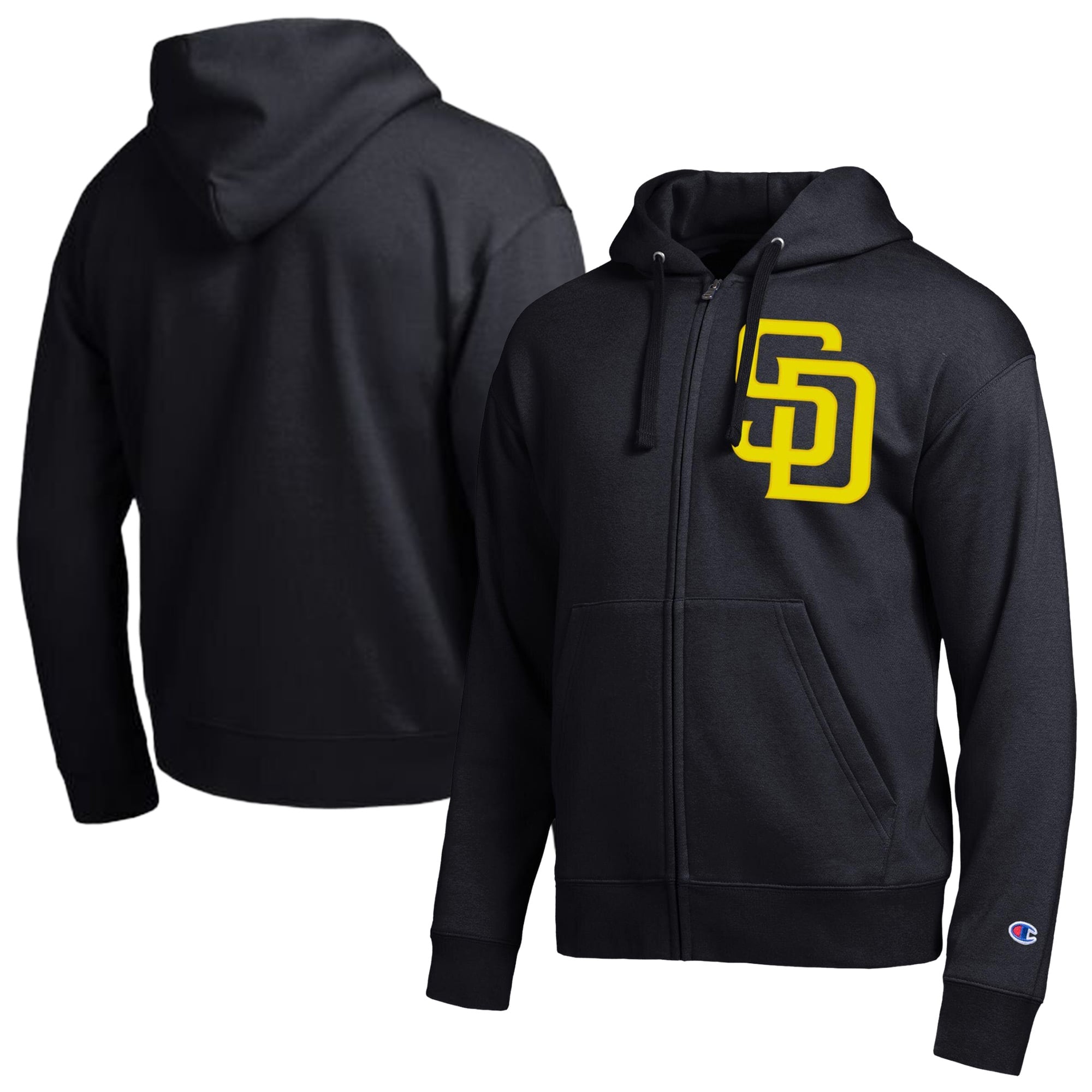 Men's Champion  Black San Diego Padres All-Star Full-Zip Hoodie