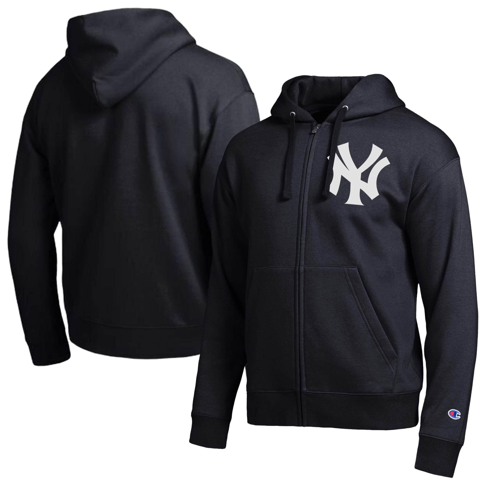 Men's Champion  Black New York Yankees All-Star Full-Zip Hoodie