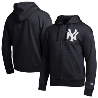 Men's Champion  Black New York Yankees All-Star Full-Zip Hoodie
