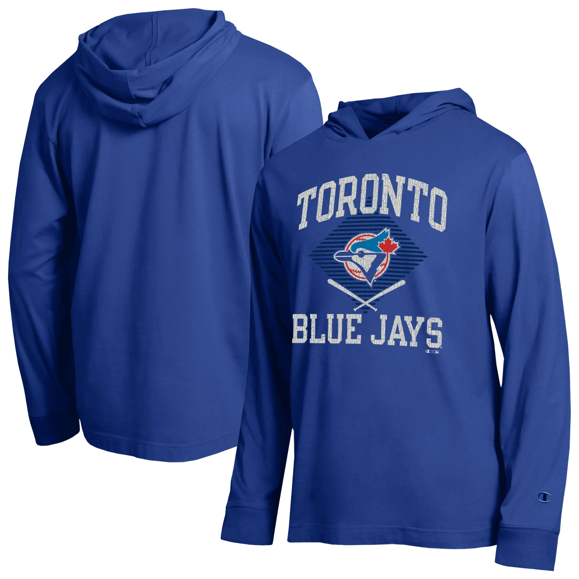 Men’s Champion Royal Toronto Blue Jays Cooperstown Hooded Long-Sleeve T-Shirt Men’s Champion Royal Toronto Blue Jays Cooperstown Hooded Long-Sleeve T-Shirt