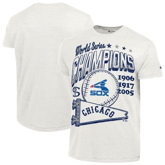 Men's Champion Cream Chicago White Sox Winning Tradition Cooperstown Collection Tri-Blend T-Shirt