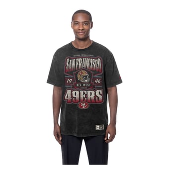Men's New Era  Black San Francisco 49ers Mineral Wash T-Shirt