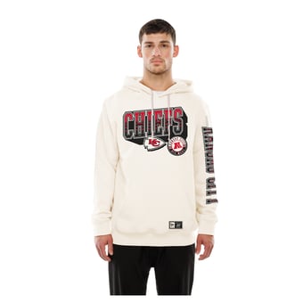 Men's New Era  Cream Kansas City Chiefs Dune Dust Hoodie