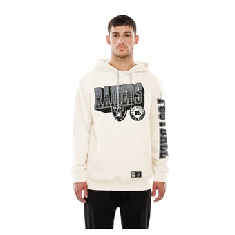 Men's New Era  Cream Las Vegas Raiders Dune Dust Hoodie