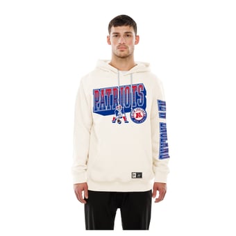 Men's New Era  Cream New England Patriots Dune Dust Hoodie