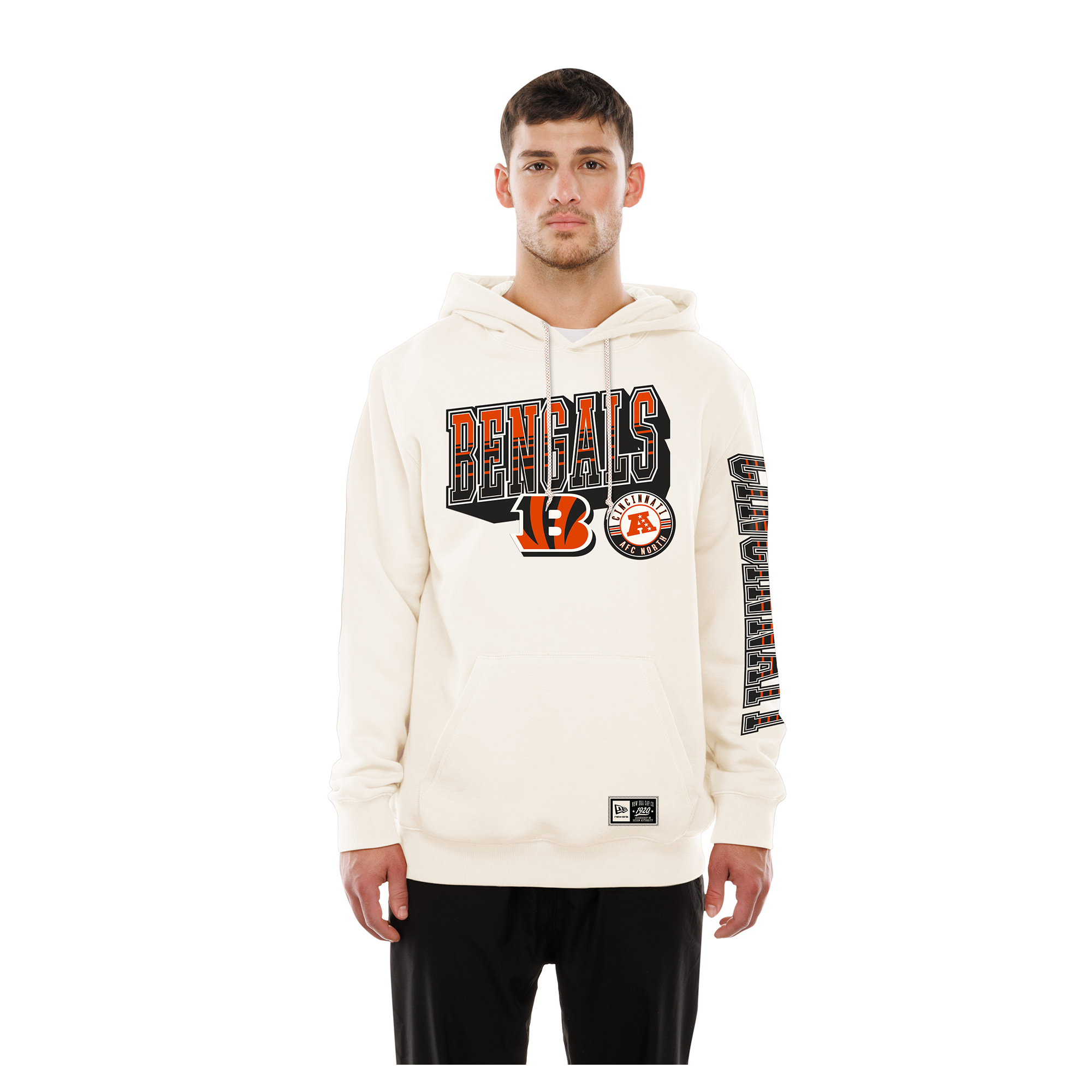 New Era Men's Cream Cincinnati Bengals Dune Dust Hoodie - Cream