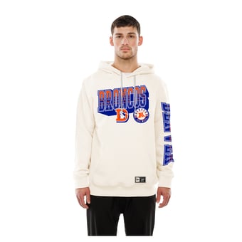 Men's New Era  Cream Denver Broncos Dune Dust Hoodie