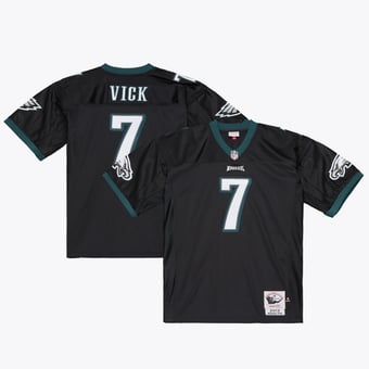 Men's Mitchell & Ness Michael Vick Black Philadelphia Eagles 2012 Authentic Throwback Jersey