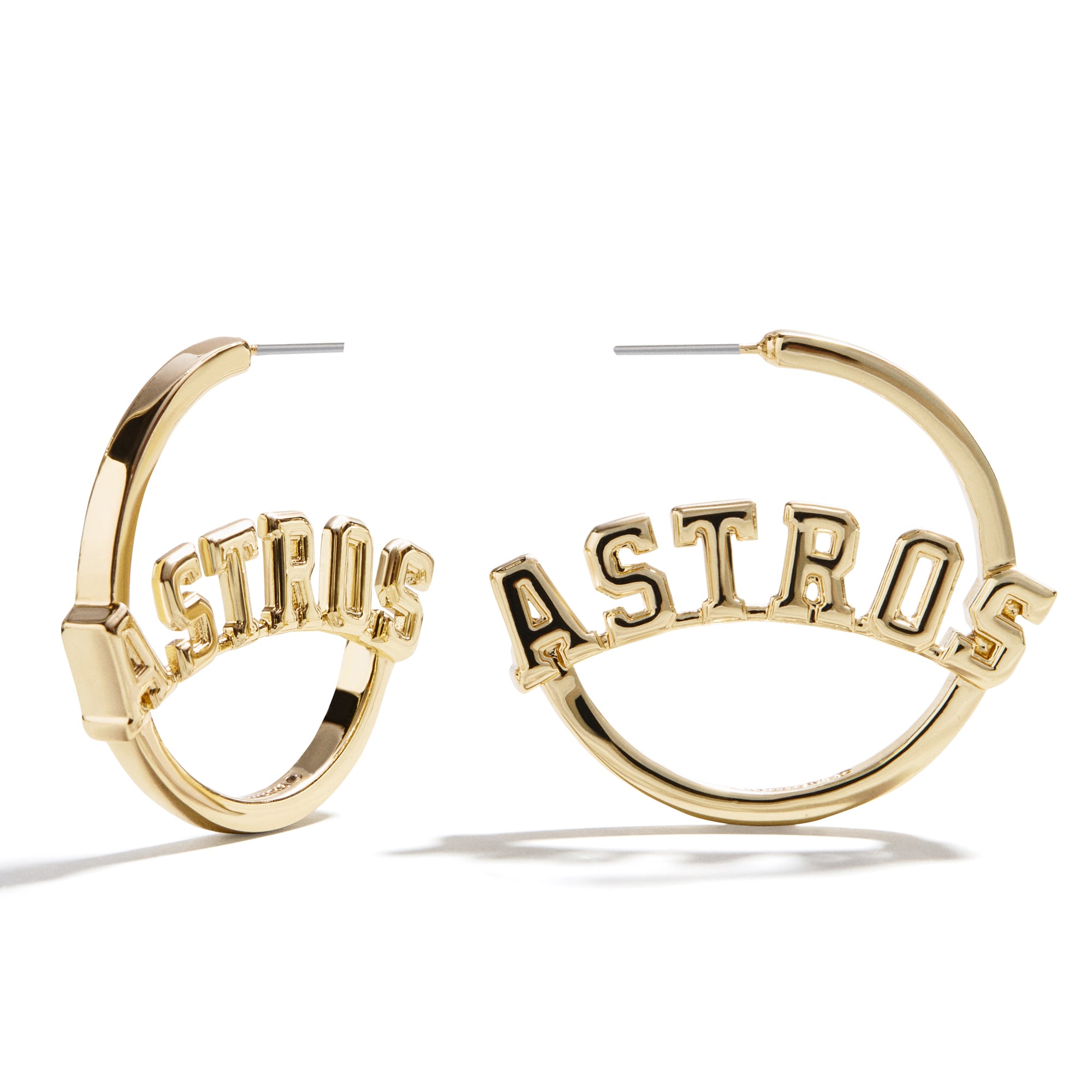 BaubleBar  Houston Astros Wordmark Hoop Earrings