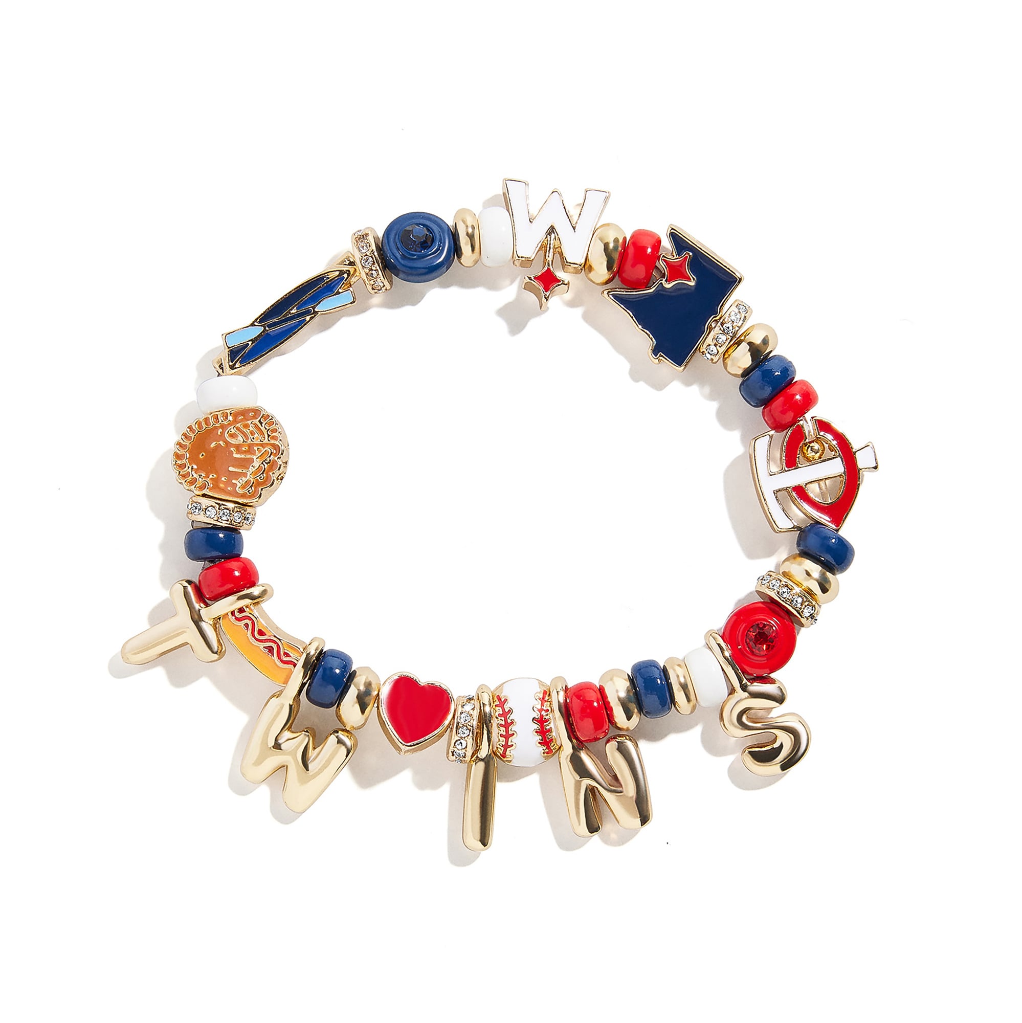 BaubleBar  Minnesota Twins Motif Beaded Bracelet