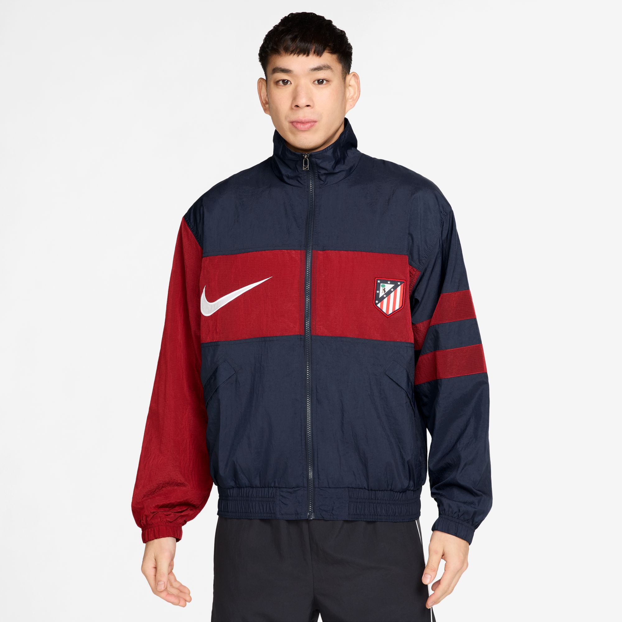 Men's Nike  Navy Atletico de Madrid Third I96 Full-Zip Track jacket