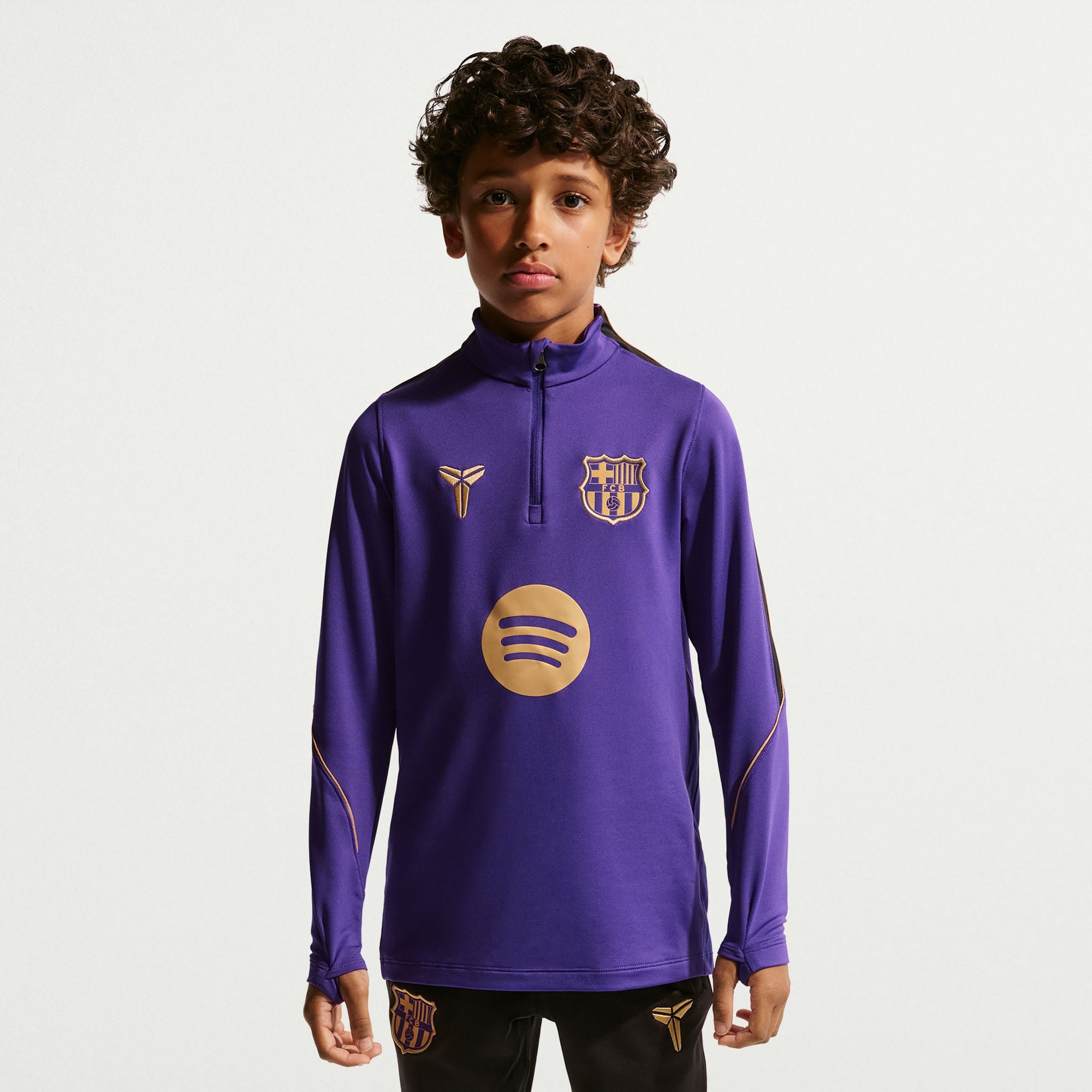 Youth Nike  Purple Barcelona 2026/27 Away Strike Drill Dri-FIT Quarter-Zip Top