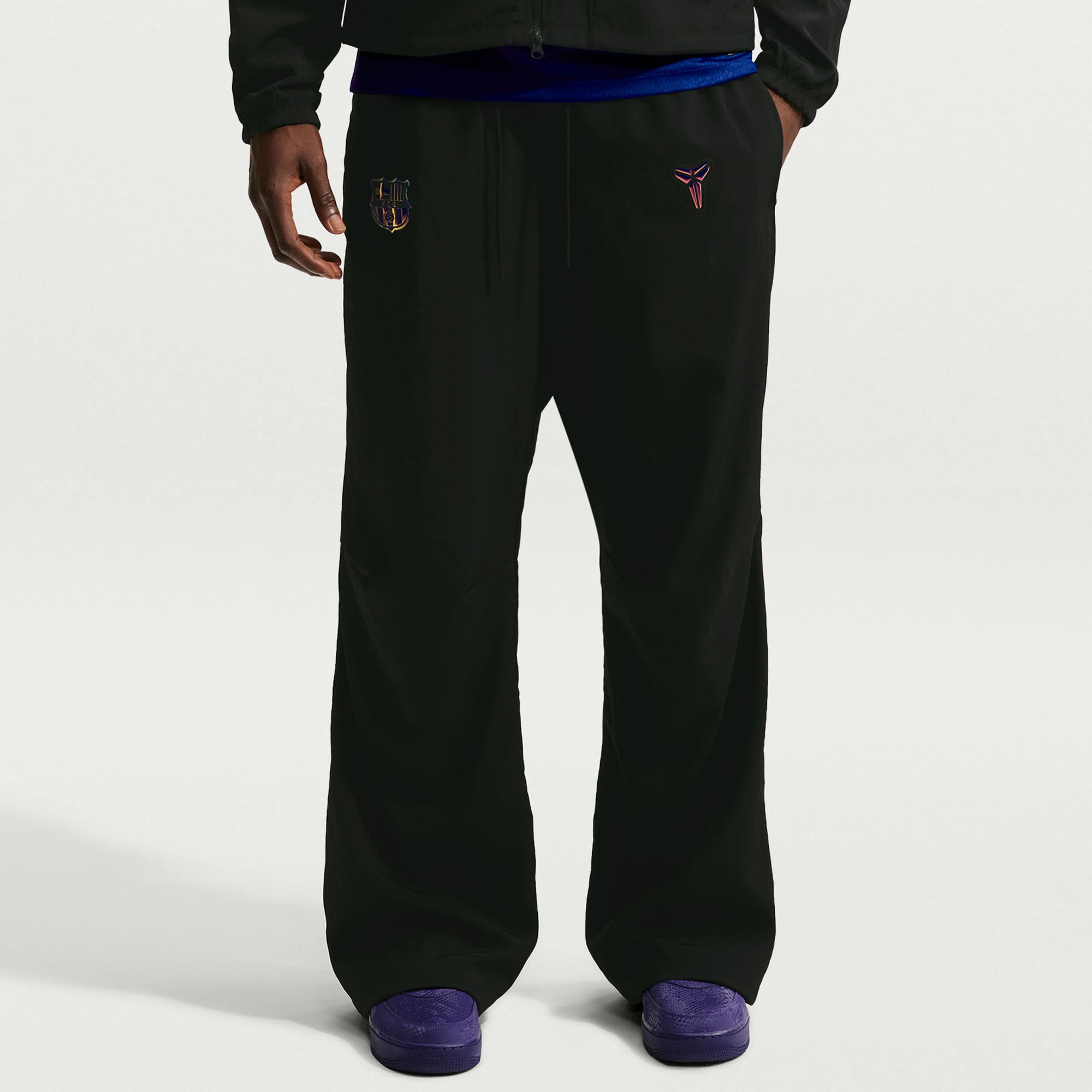 Men's Nike Black Barcelona 2026/27 Away Woven Pants
