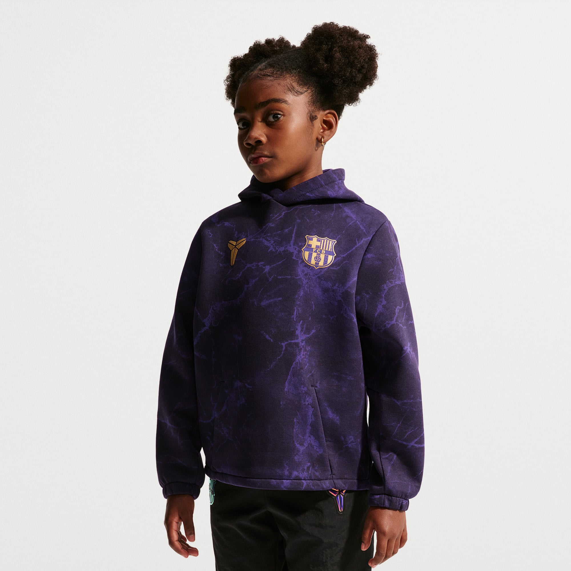 Youth Nike  Purple Barcelona 2026/27 Away Club Tri-Blend Hoodie