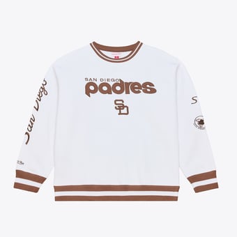 Men's Mitchell & Ness  White San Diego Padres Arctic Fleece Sweatshirt