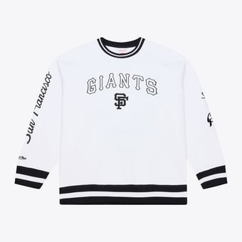 Men's Mitchell & Ness  White San Francisco Giants Arctic Fleece Sweatshirt