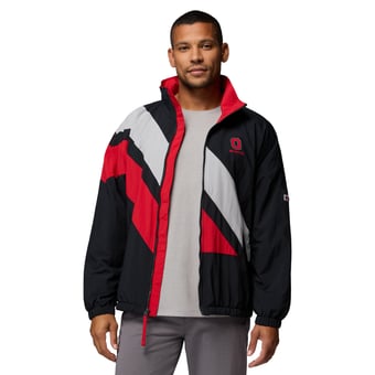 Men's Columbia Black Ohio State Buckeyes Reventure Full-Zip Windbreaker Omni-Shield Jacket