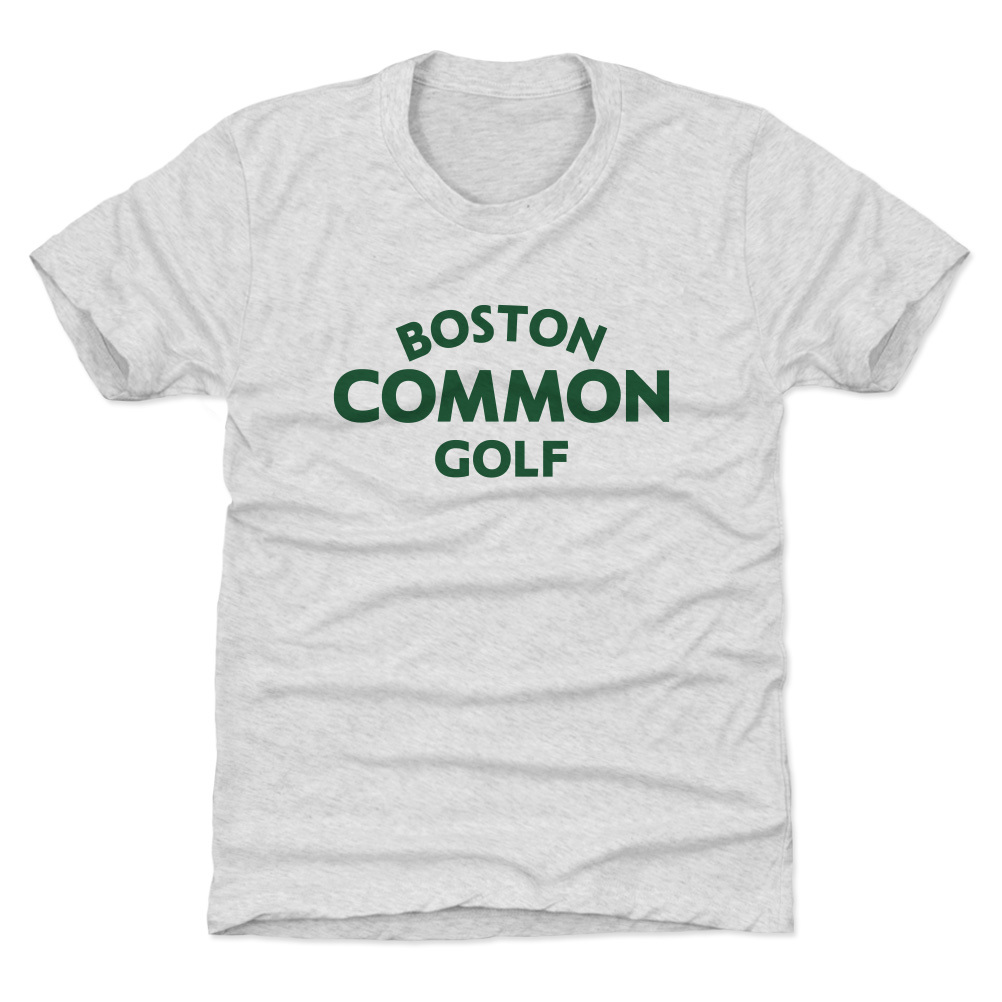 Youth 500 Level Gray Boston Common Golf Wordmark T-Shirt Youth 500 Level Gray Boston Common Golf Wordmark T-Shirt