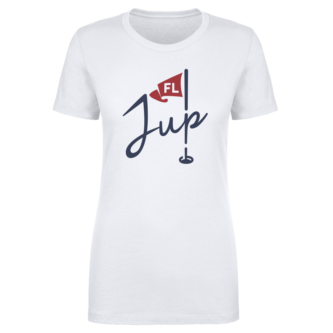 Women’s 500 Level White Jupiter Links Golf Club Jup Wordmark T-Shirt Women’s 500 Level White Jupiter Links Golf Club Jup Wordmark T-Shirt