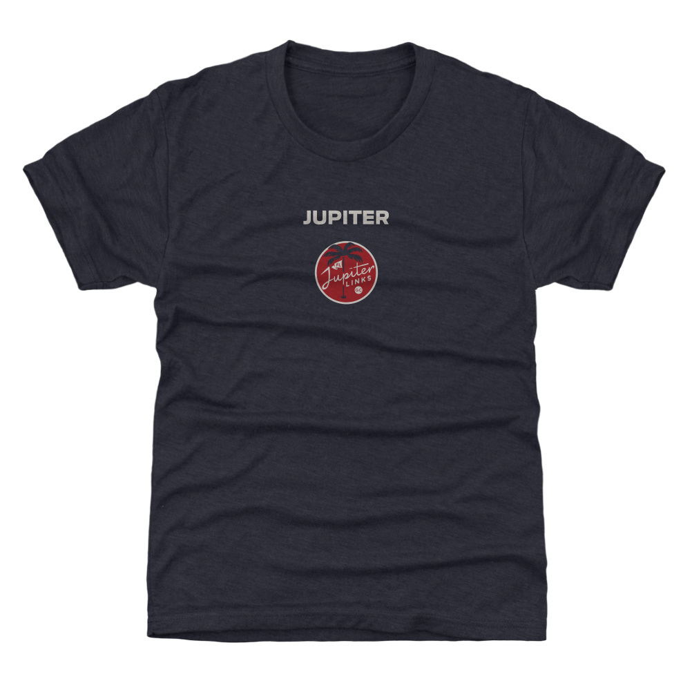 Youth 500 Level Navy Jupiter Links Golf Club Roundel Phrase T-Shirt Youth 500 Level Navy Jupiter Links Golf Club Roundel Phrase T-Shirt