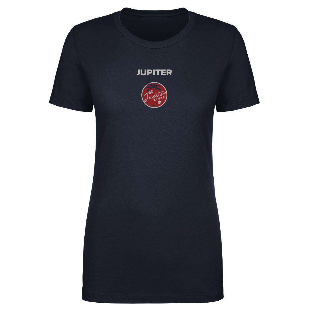 Women’s 500 Level Navy Jupiter Links Golf Club Roundel Phrase T-Shirt Women’s 500 Level Navy Jupiter Links Golf Club Roundel Phrase T-Shirt