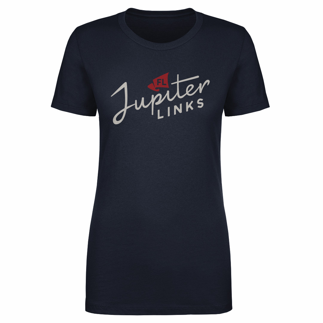 Women’s 500 Level Navy Jupiter Links Golf Club Wordmark T-Shirt Women’s 500 Level Navy Jupiter Links Golf Club Wordmark T-Shirt