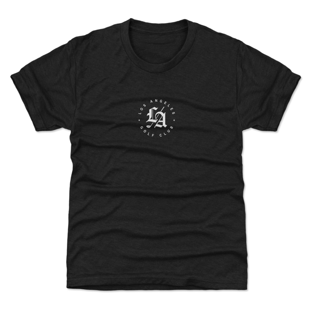 Youth 500 Level Black Los Angeles Golf Club Small Roundel T-Shirt Youth 500 Level Black Los Angeles Golf Club Small Roundel T-Shirt