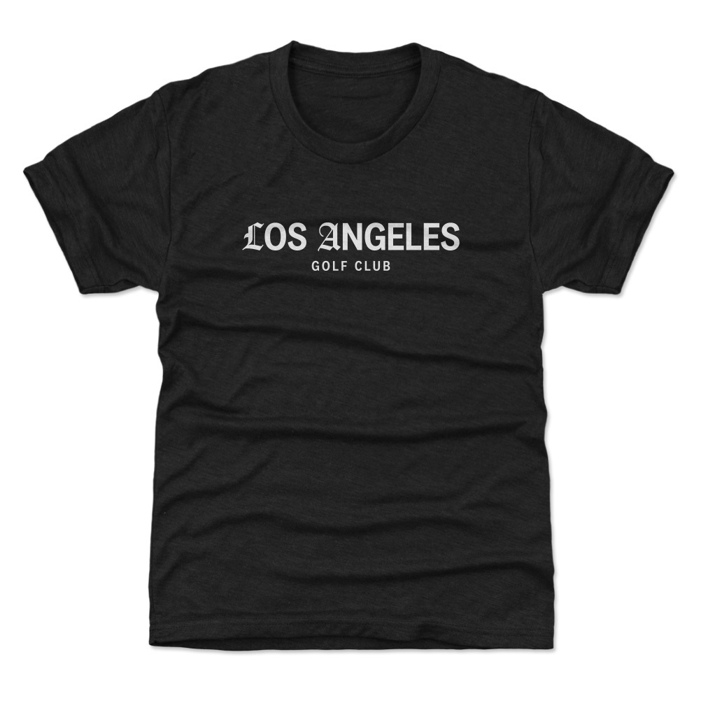 Youth 500 Level Black Los Angeles Golf Club Wordmark T-Shirt