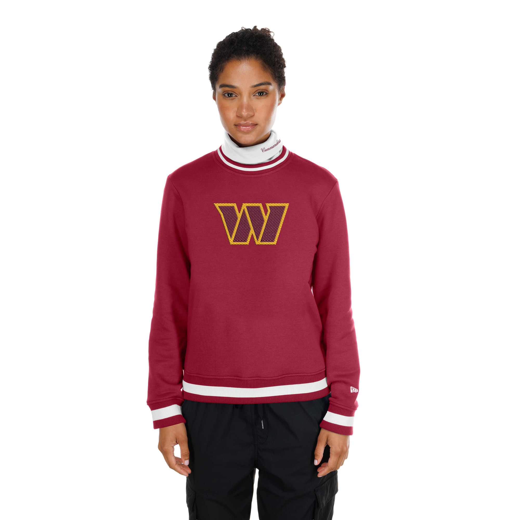 Women's New Era Burgundy Washington Commanders Sport Classics Turtleneck