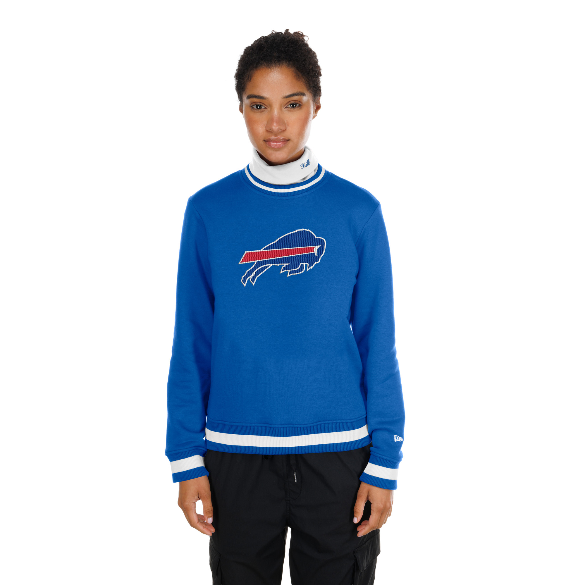 New Era Women's Blue Buffalo Bills Sport Classics Turtleneck Sweatshirt - Blue