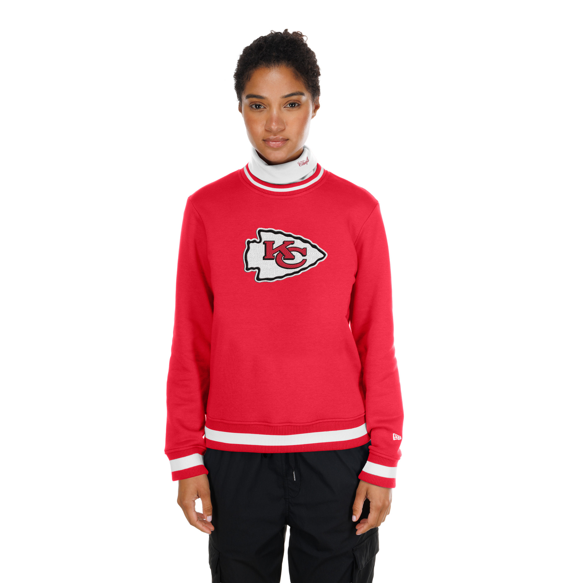 Women's New Era  Red Kansas City Chiefs Sport Classics Turtleneck