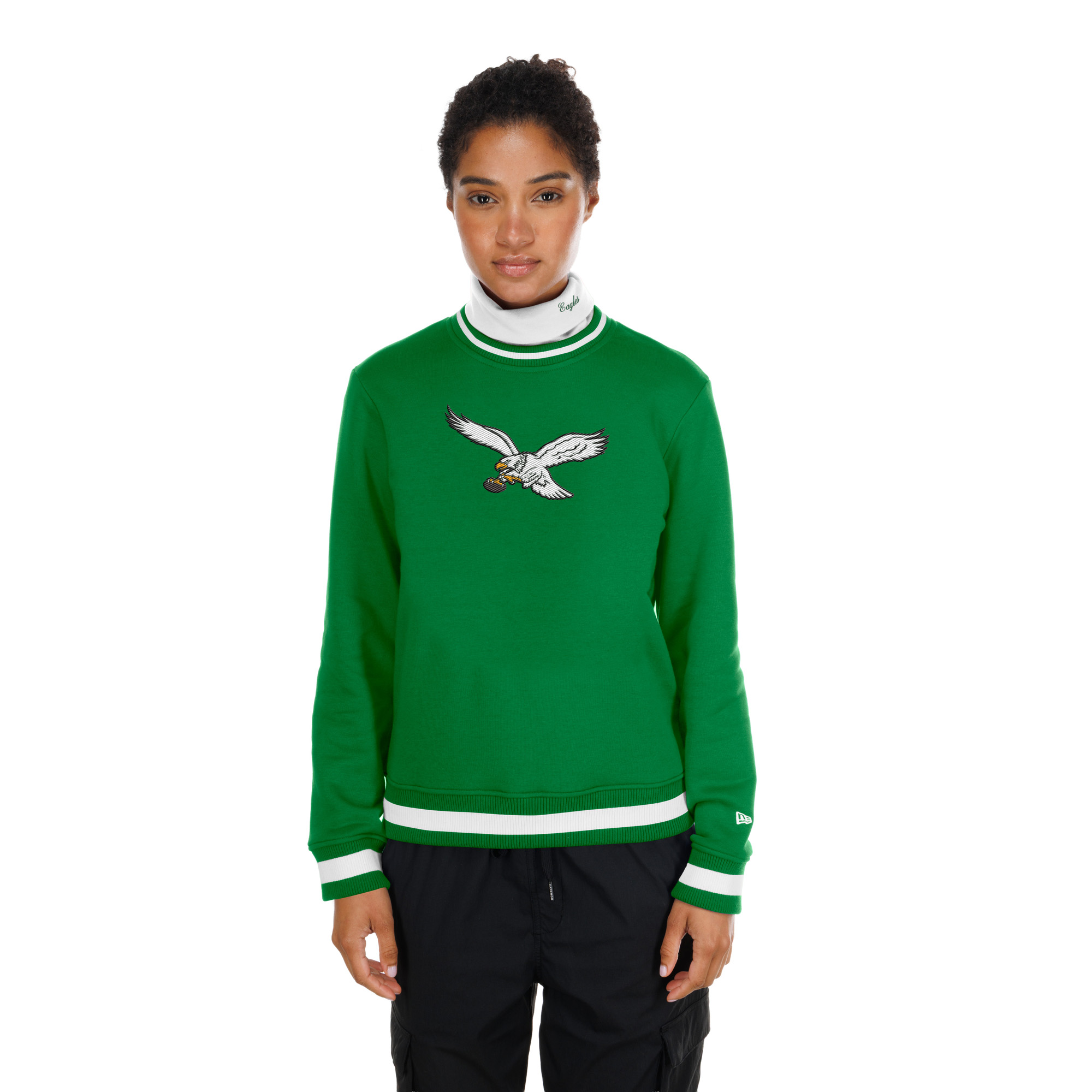 New Era Women's Kelly Green Philadelphia Eagles Sport Classics Turtleneck - Kelly Green