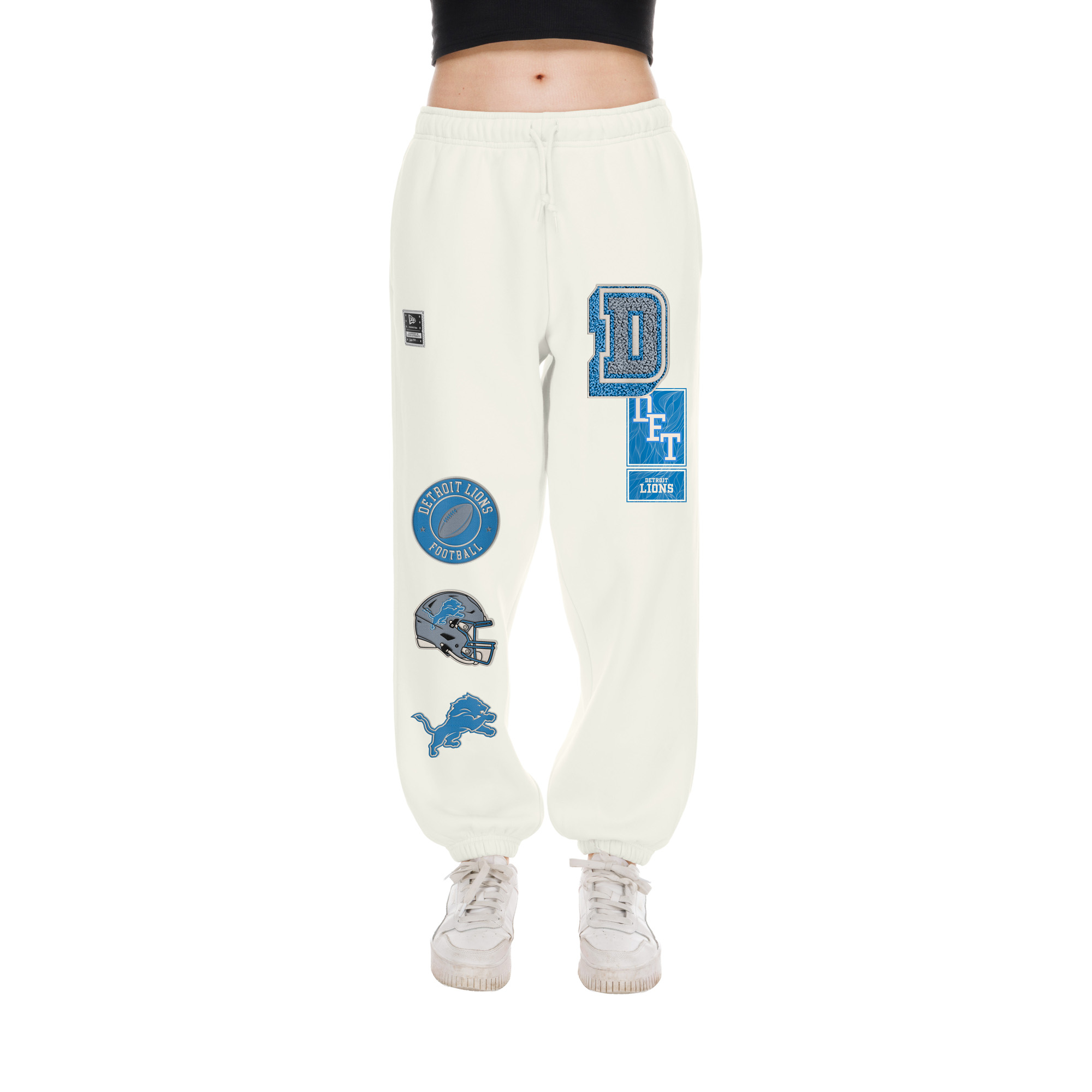 Women's New Era  Cream Detroit Lions Academic Sweatpants