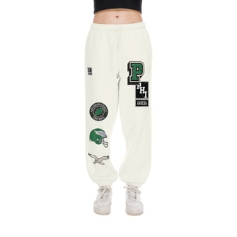 Women's New Era  Cream Philadelphia Eagles Academic Sweatpants
