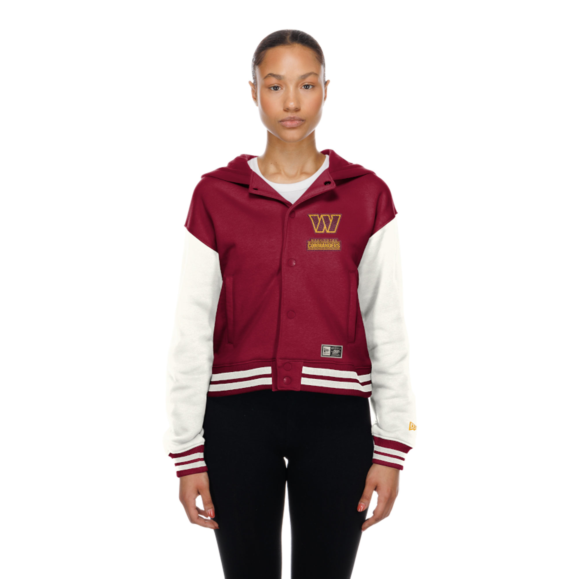 New Era Women's Washington Commanders Burgundy Throwback Full-Snap Hooded Jacket - Burgundy