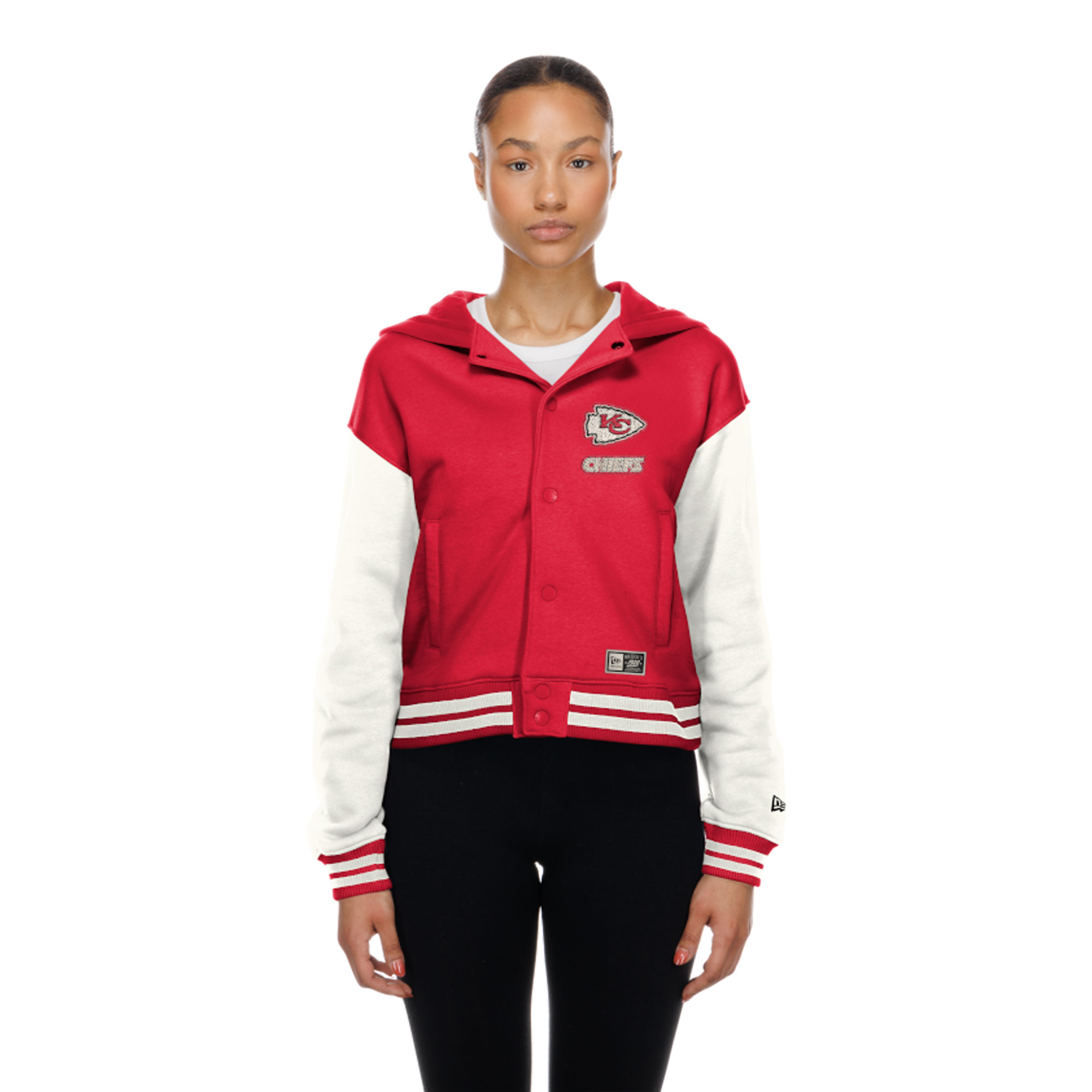 New Era Women's Kansas City Chiefs Red Throwback Full-Snap Hooded Jacket - Red