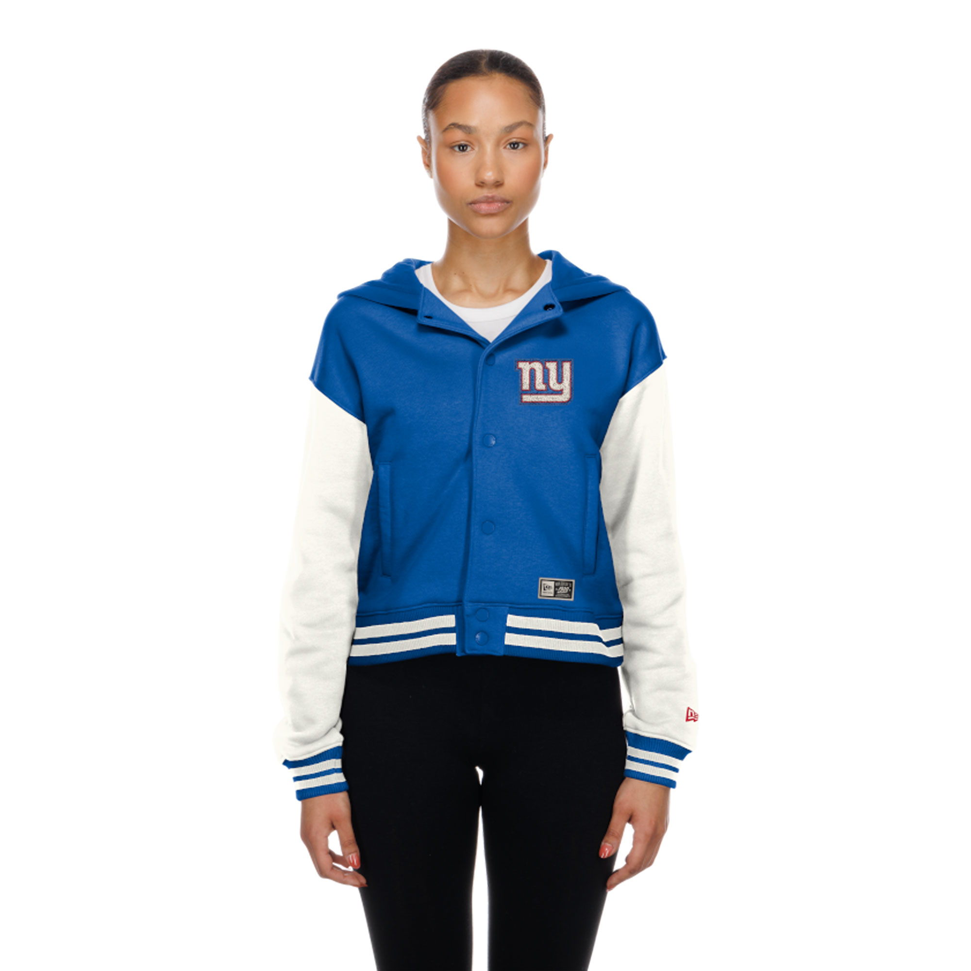 New Era Women's New York Giants Royal Throwback Full-Snap Hooded Jacket - Royal