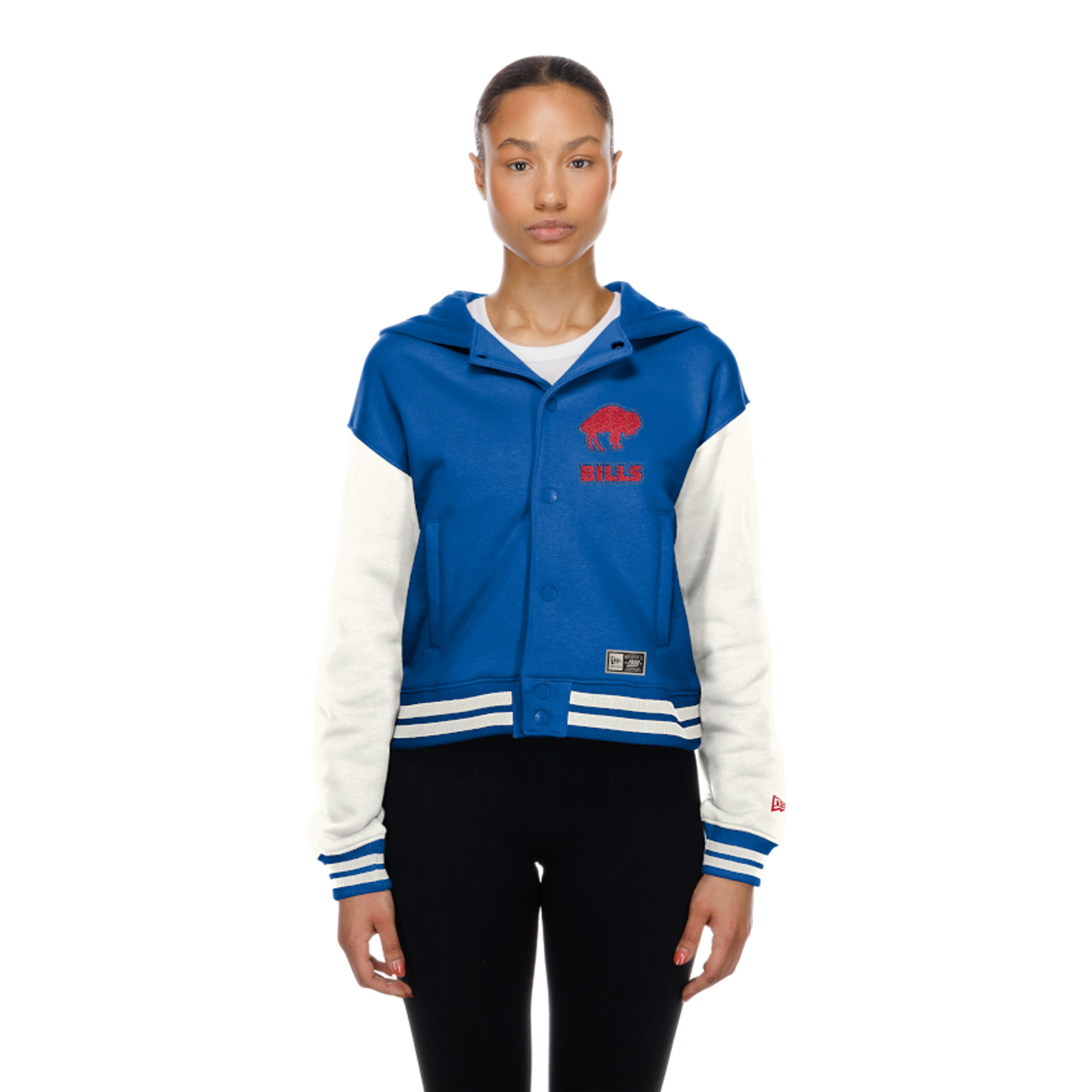 Women's New Era  Buffalo Bills Royal Throwback Full-Snap Hooded Jacket