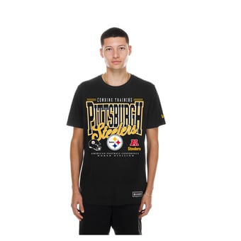 Men's New Era Black Pittsburgh Steelers Combine Authentic T-Shirt