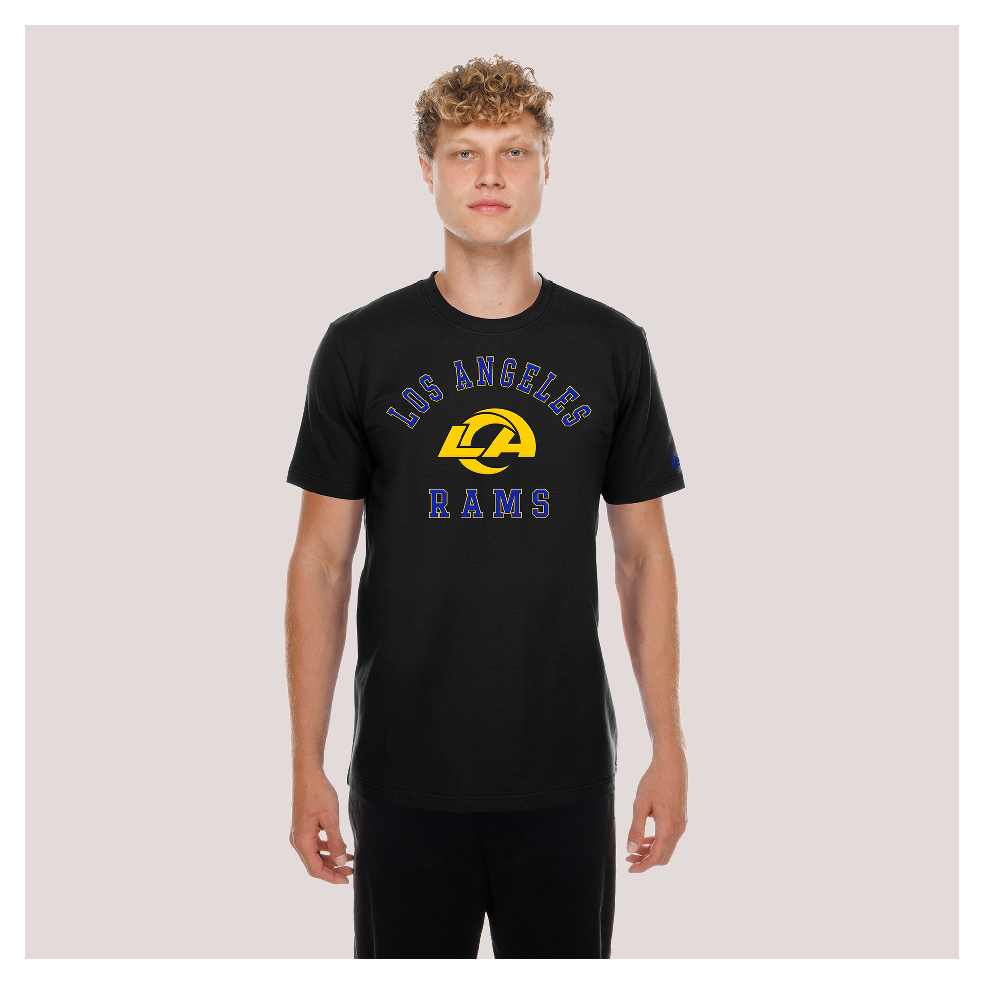 Men's New Era Black Los Angeles Rams Functional Fandom T-Shirt