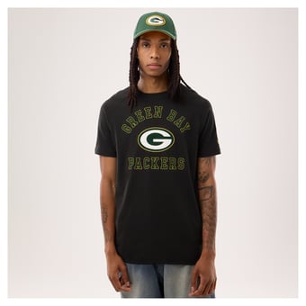 Men's New Era Black Green Bay Packers Functional Fandom T-Shirt